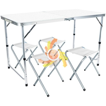 Kempingový set stolu a 4 stoliček L71A