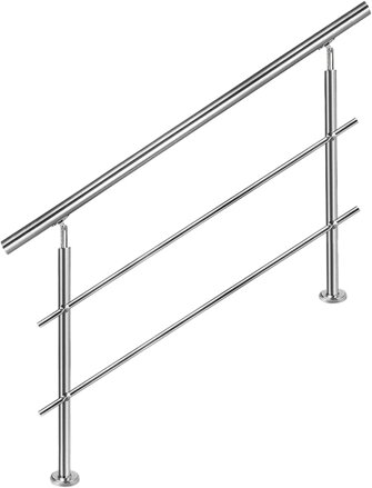Zábradlí na schodiště nerez 80cm 2 vzpěry