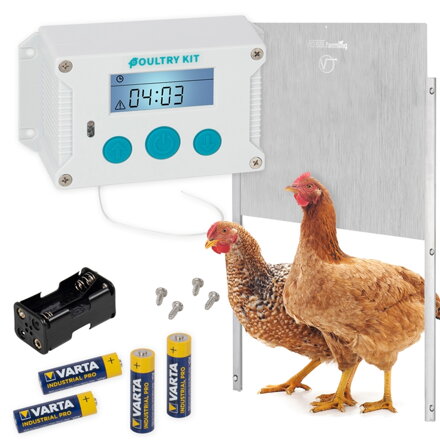 Automatická dvířka do kurníku  set časovač světwlný sensor