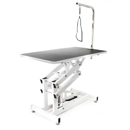 Stříhací stůl pro psy a kočky, 108x60x55,5-92,5 cm, hydraulický stříhací stůl, skládací, stříhací stůl 