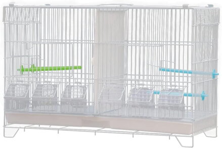 Ptačí klec pro kanárky chovná GAUN38360  | bílá