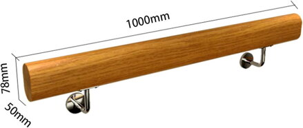 Dřevěné zábradlí na zeď 100cm
