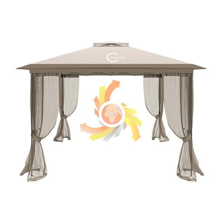 Zahradní pavilon altán stěny rozkládací automat  PA9 Gotel