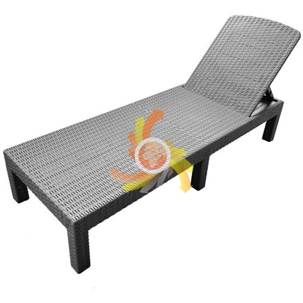 Zahradní plastové lehátko k bazénu  PolyL65