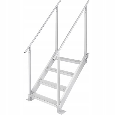 Plavecký žebřík, schůdky,  4 stupně Dvě madla 800x1850x1750MM nosnost 250KG