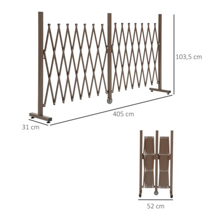 Nůžková zábrana branka  výsuvná 52-405cm