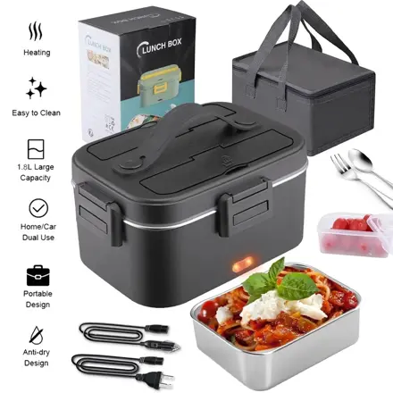 Ohřívací box na jídlo  3 v 1 pro auto  nákladní automobil a kancelář 220v, 12v, 24v