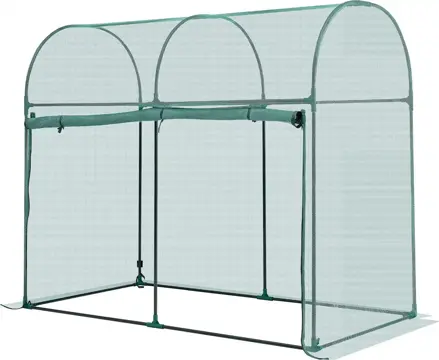 Síť na ochranu rostlin , 1806 x 910 x 1500 mm,  se stabilním rámem, dveře na zip, odolná proti větru SUCCE359