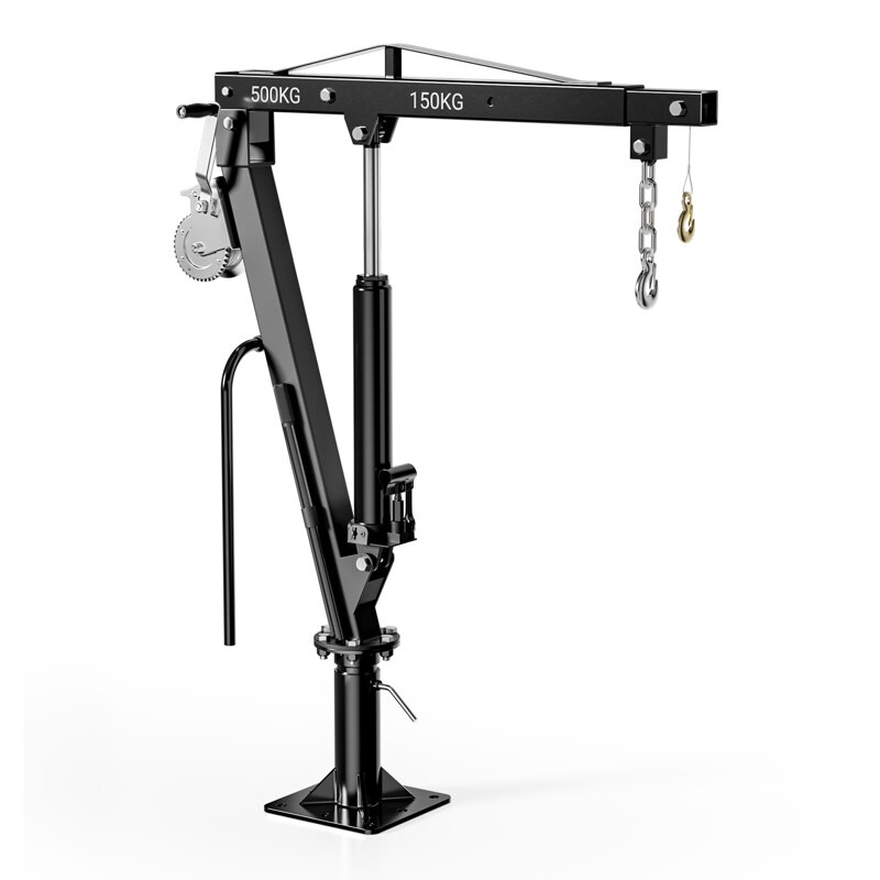 Nakládací jeřáb Pickup do výšky 1770 mm, nosnost 500 kg a otočný věnec 360°, lanový naviják Nakládací jeřáb Pickup do výšky 1770 mm, nosnost 500 kg a otočný věnec 360°, lanový naviják