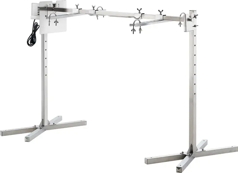Elektrická grilovací souprava s rožněm délka 118cm, nosnost 40 kg, automatický motor 42W, nerezová ocel s tepelným štítem VEVO356