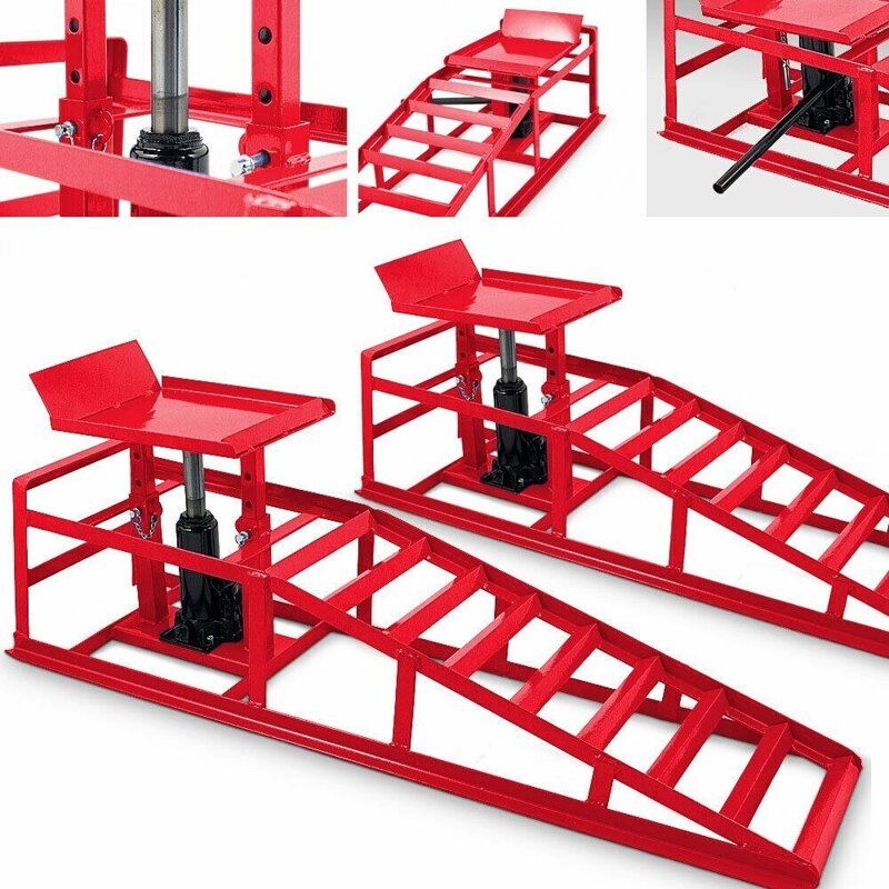 Nájezdová rampa s hydraulickým zvedákem Nájezdová rampa s hydraulickým zvedákem