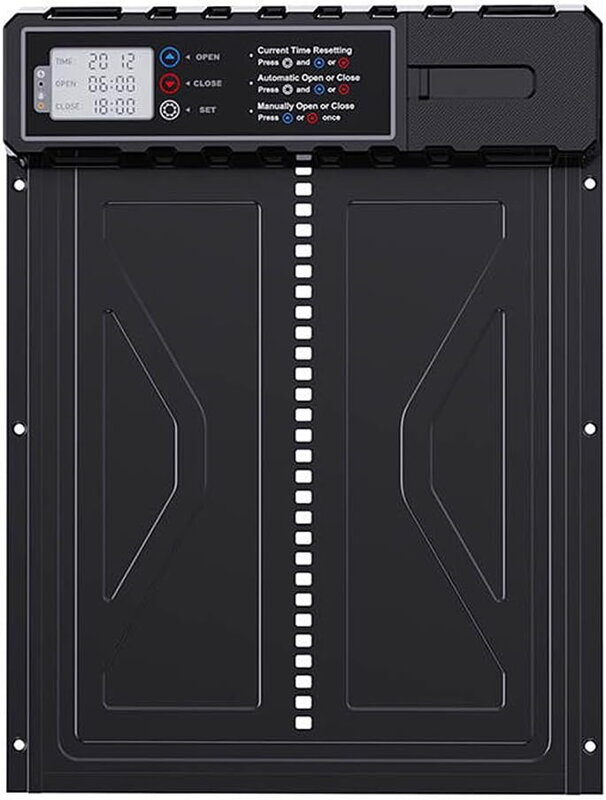 Automatická dvířka do kurníku LCD z hliníkové slitiny baterie XXL Automatická dvířka do kurníku LCD z hliníkové slitiny baterie XXL