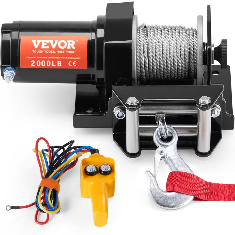 Elektrický naviják 907kg 12V DC naviják pro ATV /UTV Elektrický naviják 907kg 12V DC naviják pro ATV /UTV