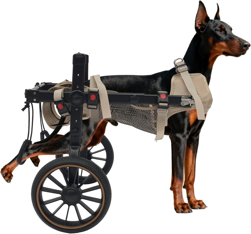 Invalidní vozík pro psa XXL 65 kg UNKON 45 | černý