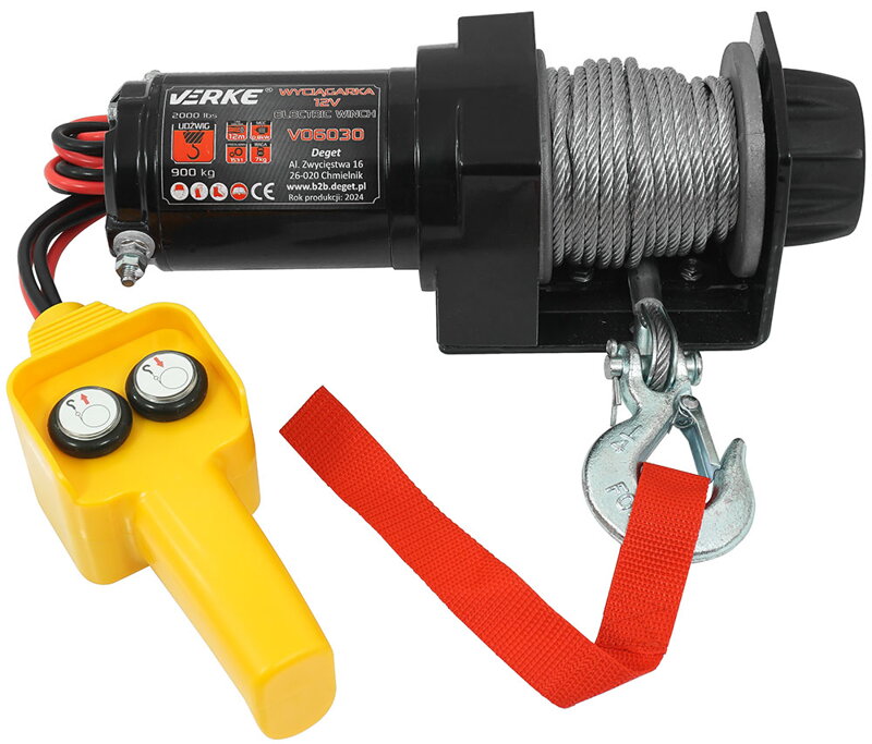 Elektrický naviják 907 kg 12V Elektrický naviják 907 kg 12V