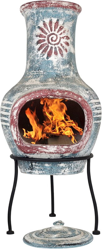 Terasová kamna zahradní krb , hliněný krb | La Hacienda Swirl 