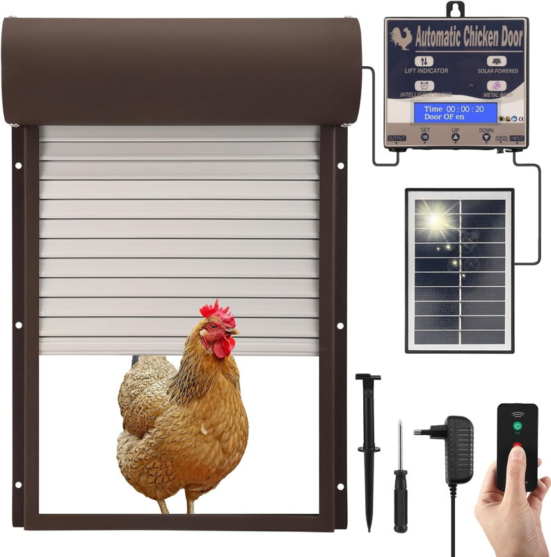 Automatická dvířka do kurníku časovač sensor solar Automatická dvířka do kurníku časovač sensor solar
