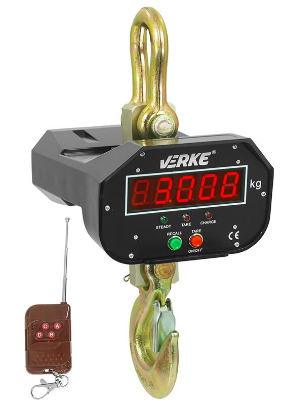 Závěsná jeřábová váha 3000 kg s dálkovým ovládáním VERKE V06126 t
