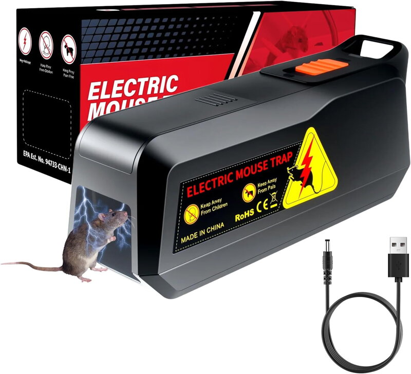 Elektrická past  myši a krysy silné napětí