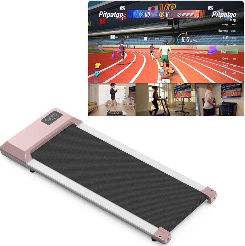 Běžecký pás elektrický 1-6 km/h Superun 2,5 HP| zlatá 