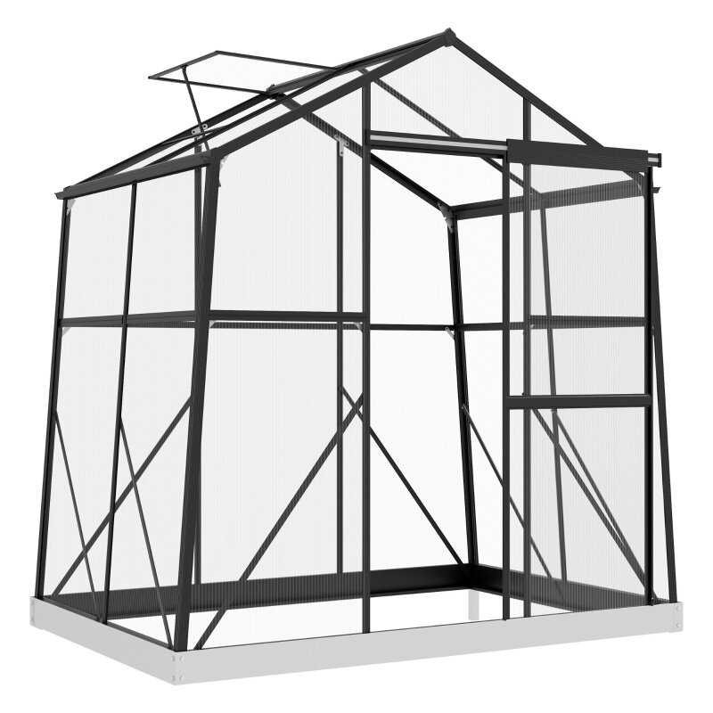 Polykarbonátový skleník Cold Frame Odolný vůči povětrnostním vlivům 192 x 131 x 203 cm Polykarbonátový skleník Cold Frame Odolný vůči povětrnostním vlivům 192 x 131 x 203 cm