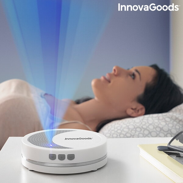 Relaxační přístroj se světlem a zvukem na spaní Calmind InnovaGoods Wellness Care,