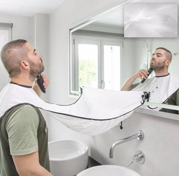 Kadeřnická zástěra s přísavkami Beard Bib Kadeřnická zástěra s přísavkami Beard Bib