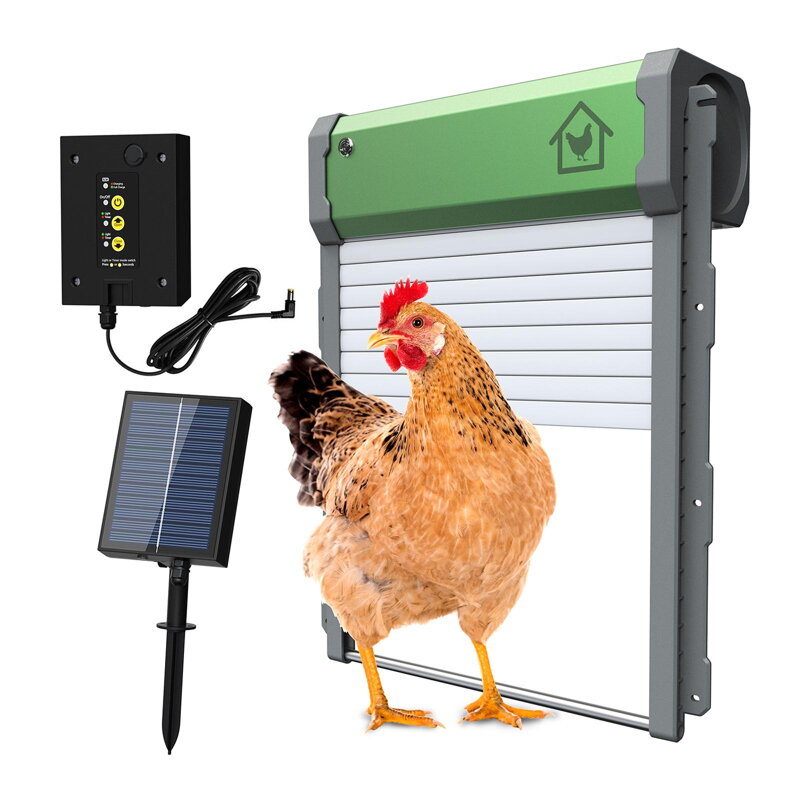 Automatická dvířka do kurníku solární s časovačem dálkové ovládání Automatická dvířka do kurníku solární s časovačem dálkové ovládání